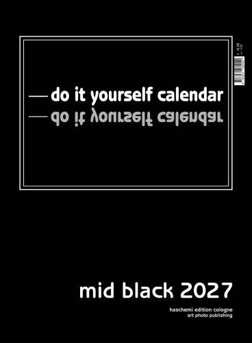 MID BLACK . BLANKOKALENDER DIY  BASTEL  SELBSTGESTALTEN